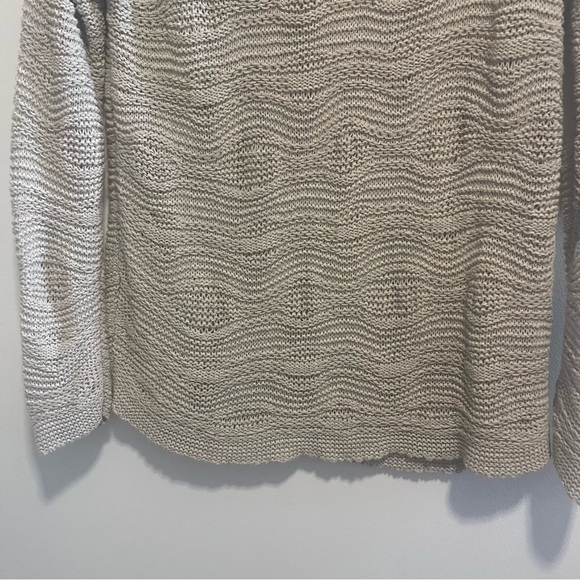J Jill Oatmeal Textured Loose Knit Casual Sweater - Picture 8 of 13